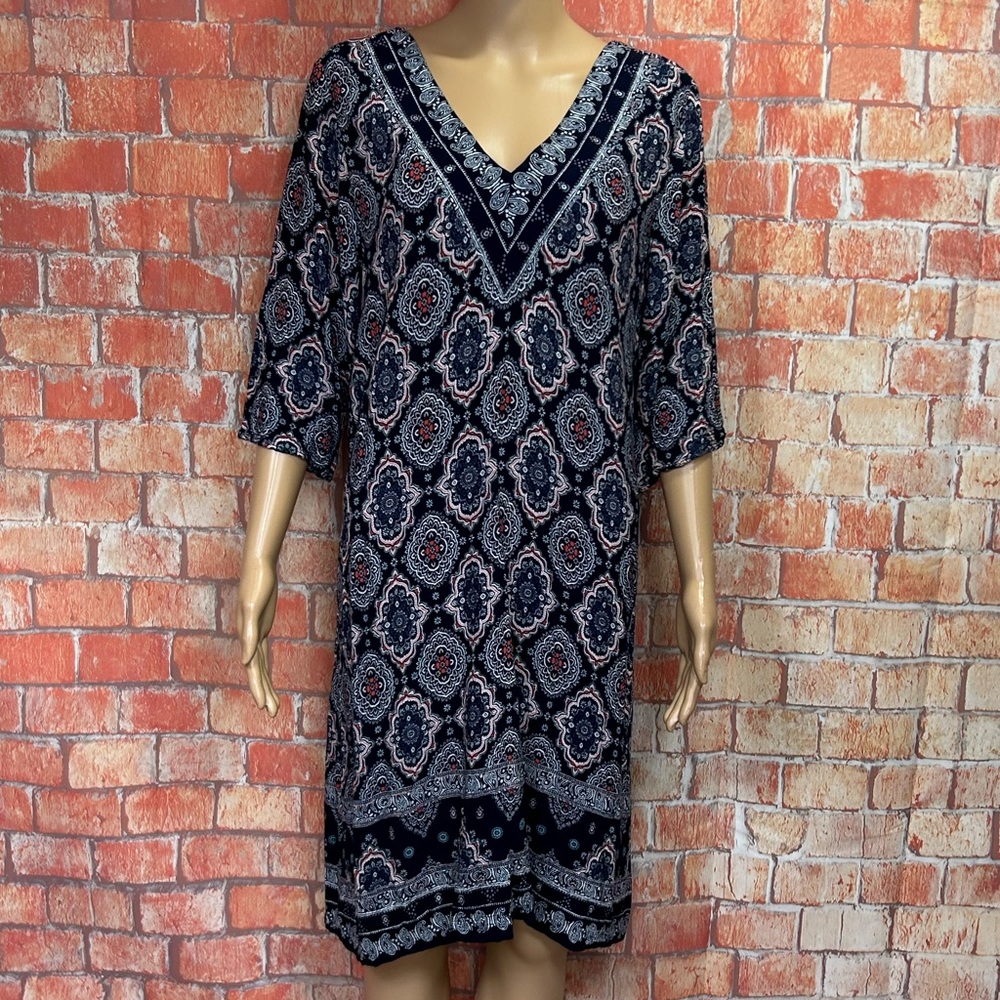 Gibson Latimer‎ V-Neck Shift Dress